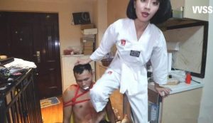 【瑶酱】跆拳道瑶酱捆绑小偷进行严厉调教
