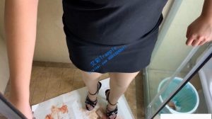 性感丝袜高跟鞋踩泥鳅