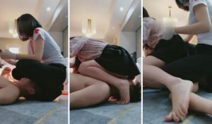 【萝莉糖糖】姐妹花蹂躏脚下奴才-97LZTD-835066278