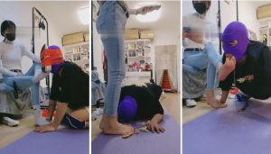 【暴力美学】学生S帆布鞋踢裆窒息-97LZTD-835066350