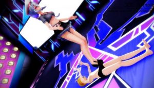 MMD 美女踩踏披萨喂食踩踏 动漫