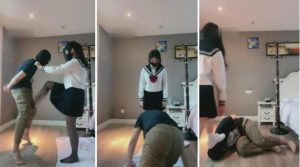 【强抚】学生S反绑狗重度踢踹-97LZTD-835066435
