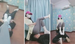 【汐雯】健身女神重度踢踹学员-97LZTD-835066482