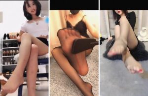 47部老师小姐姐水晶高跟黑丝挑鞋挑逗合集