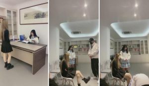 【哆哆】办公室剧情-老板沦落下属和秘书的擦鞋器-97LZTD-835066607