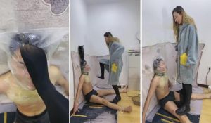 【二宝】圣水浸泡封嘴藤条抽打全身-97LZTD-835066703
