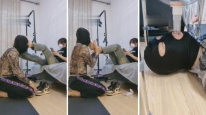 【暴力美学】AJ学生主拿狗当出气筒-拳击坐脸圣水-97LZTD-835066906