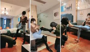 【暴力美学】过膝高跟重度提档骑马耳光喂食碾压-97LZTD-835066962