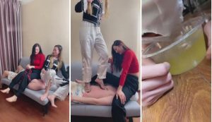 【二宝】带素人跳坐肚子舔原味脚+混合圣水-97LZTD-835067370