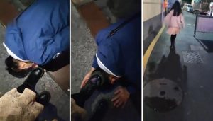 【梵高】成功三个美女路人踩踏-97LZTD-835067423