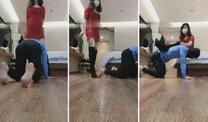 【上海糖糖老师】妈妈黑长靴虐狗儿子-97LZTD-835067486