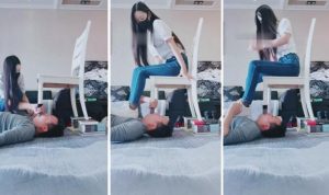 【猫神大人】人体家具桌子腿全体重深喉-97LZTD-835067518