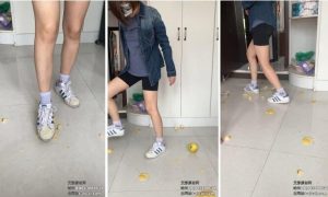 【雅泫】贝壳鞋暴跺苹果