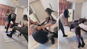 【二宝】三女棒球棍打蛋持续超强度踢裆【双视角版】-97LZTD-835067817