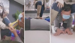 【南倾】脏臭棉袜脚捂脸窒息-97LZTD-835067965