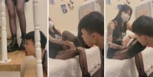 【灵猫】惩罚迟到的狗东西踩舌头-97LZTD-835067997