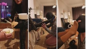 【飞扬女王】亮皮靴投喂贱狗【完整版】-97LZTD-835068015