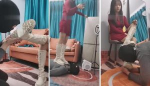 【杭州万灵】脏长靴+肉丝+踩踏【完整版】-97LZTD-835068084