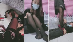 【心竹殿下】高跟鞋黑丝全体重踩踏-97LZTD-835068280