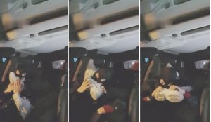 【巴莉女王】诱惑专车司机舔棉袜脚-97LZTD-83507058