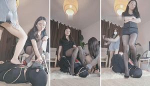 【巴莉女王】闺蜜一起丝袜高跟挑逗畜生【双视角版】-97LZTD-83507126