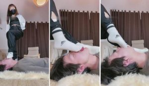 【风吟女神】白棉袜踩踏塞嘴专场-97LZTD-83507128