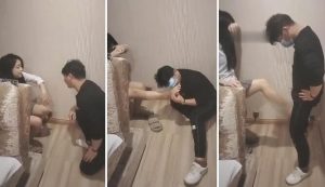 【德意志】喝纹身足疗店素人洗脚水重度暴力耳光-97LZTD-83507309