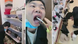 【风吟女神】变身保洁工人清理鞋子王国-97LZTD-83507495