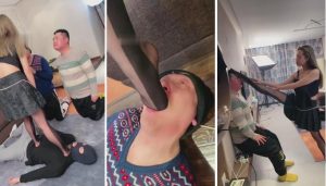 【二宝】群殴混乱脚耳光狠踩人肉脚垫-97LZTD-83507598