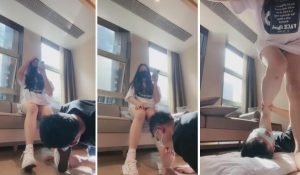 【强抚】学生S帆布鞋原味棉袜羞辱男友-97LZTD-83507674