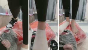 【曦晨】健身后原味鞋袜虐木乃伊-97LZTD-83507736