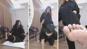 【德意户外男神】重度耳光提档踢踹咬手骑马转胯-97LZTD-835067596