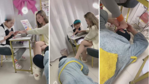 【二宝】素人在场-美甲店当众玩素人-97LZTD-835068025
