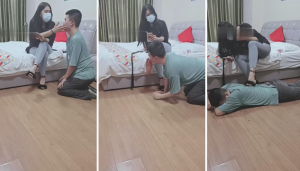 【重庆男神】素人小姐姐鞭打踩踏专场-97LZTD-83507117