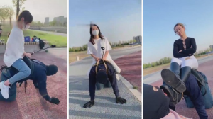 【二宝】电影级别推荐-路遇三个美女素人劝说玩Sm-97LZTD-83507126