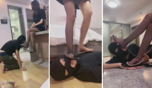 【深圳万一情侣】看车模黑丝女友虐绿帽狗-97LZTD-83507184