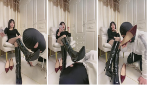 【简一】长靴威严女王的脚下奴-97LZTD-83507210