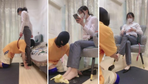 【暴力美学】学姐肉丝脚抽肥猪狗-97LZTD-83507254