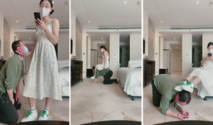 【罗宾】女儿脏鞋臭袜蹂躏继父-97LZTD-83507315
