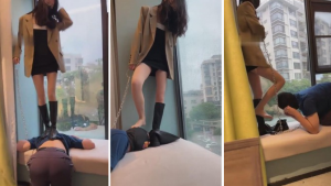 【万一情侣】长靴野蛮女友虐绿帽狗-97LZTD-83507355