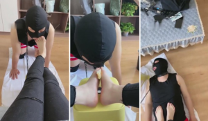 【不期而遇】清理鞋底脚底走廊遛狗-97LZTD-83507464