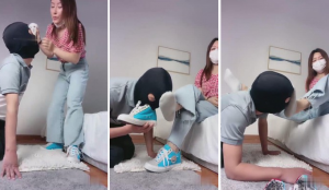 【巴莉女王】午后伺候原味脚吃袜子-97LZTD-83507520