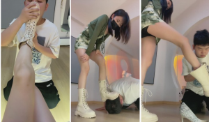 【sss乔西】大长腿小姐姐提档舔脏鞋-97LZTD-83507601