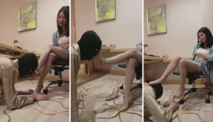 【狗哥】40码美脚肉丝羞辱狗奴-97LZTD-83508110