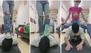 【暴力美学】学生S转胯拖鞋抽耳光恋足-97LZTD-83508122
