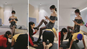 【暴力美学】情侣奴-偷情被老婆抓住-97LZTD-83508204