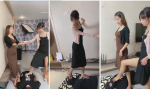 【二宝】带双胞胎姐妹花入圈调教-97LZTD-83508216