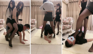 【伊楠】女白领姐妹花羞辱狗-97LZTD-84369