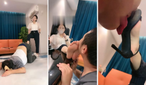 【鑫儿教头】女老板办公桌下的狗奴才-97LZTD-84454