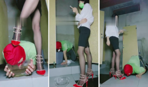 【美离子】公共场所强制喝圣水-97LZTD-84508